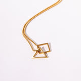 Geo Necklace & Pendant - Gold
