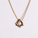 Geo Necklace & Pendant - Gold