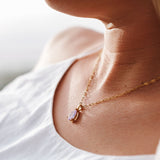 Lavender Lights Gem Pendant & Chain