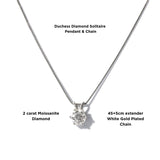 Duchess Solitaire Pendant & Chain