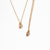 Blush Gemstone Pendant & Chain