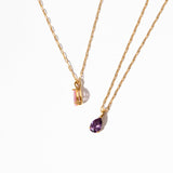 Lavender Lights Gem Pendant & Chain