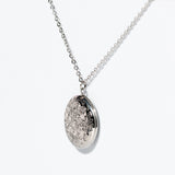Edwina Vintage Round Locket - Silver
