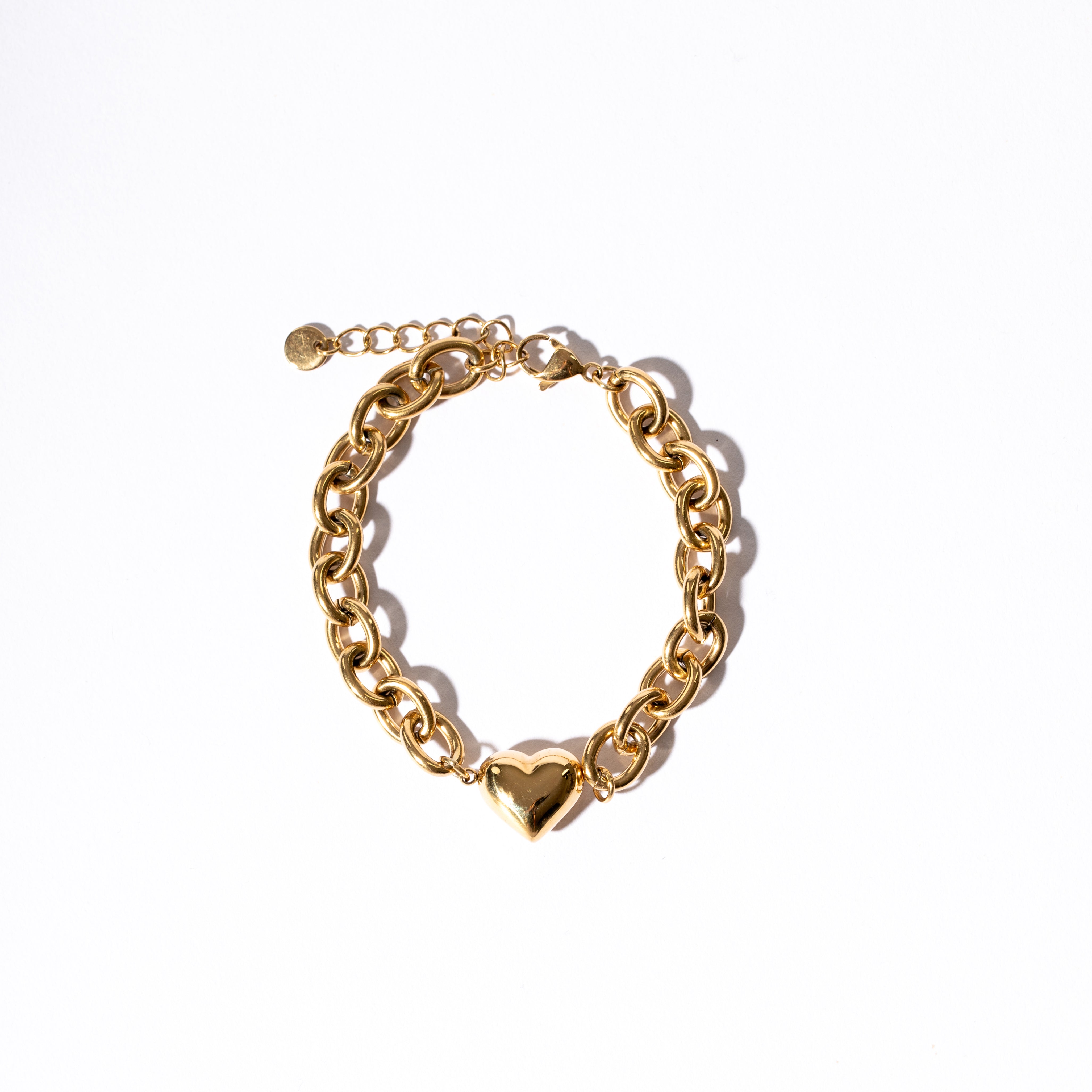 Buy Yellow Chimes Women Gold Toned & Plated Stainless Steel Heart Shaped  Charm Bracelet - Bracelet for Women 15505700 | Myntra