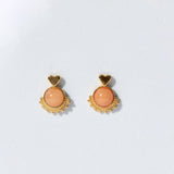 Nude Art Deco Studs