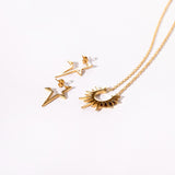 Star Burst Necklace - Gold